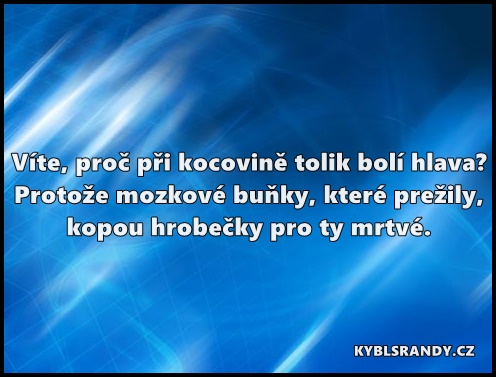 Víte, proč při kocovině bolí hlava?