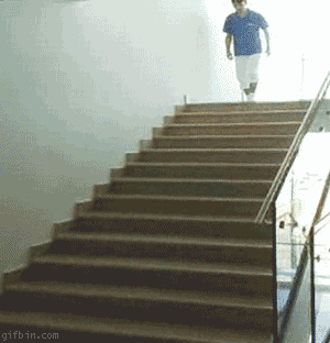 Klouzačka po schodech