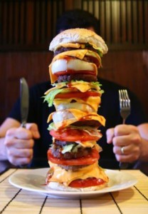 Mega hamburger