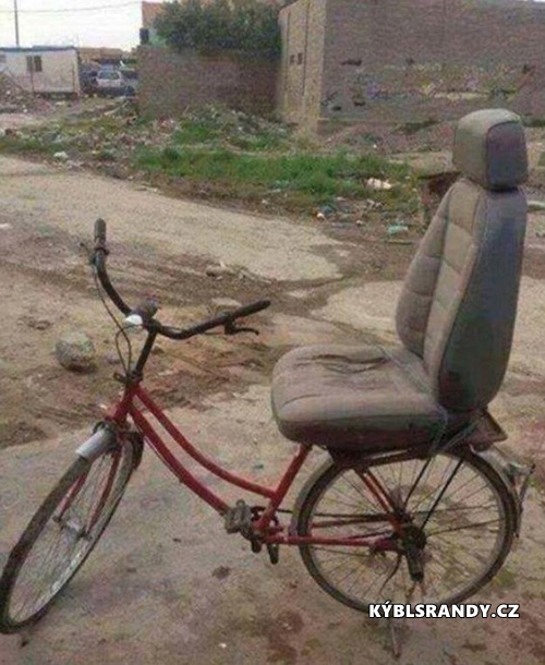 Pořádná sedačka na kole