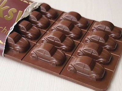 Snězte čokoládové auto