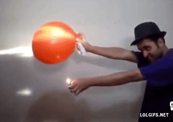 Neuvěřitelný výbuch balónku